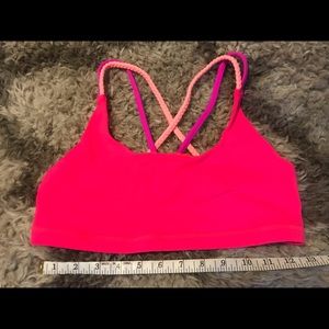 American Eagle Pink Strappy Sports Bra